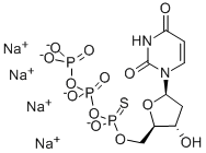 2'-DEOXYURIDINE-5'-O-(1-THIOTRIPHOSPHATE), RP-ISOMER SODIUM SALT Structure