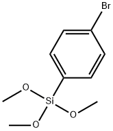 ブロモフェニルトリメトキシシラン (MIXED ISOMERS) 化学構造式