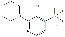 2-吗啉-3-氯-4-氟硼酸钾吡啶,1704704-32-4,结构式