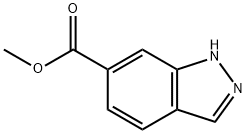 インダゾール-6-カルボン酸メチル 化学構造式
