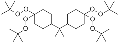 2,2-ビス[4,4-ビス(イソブチルペルオキシ)シクロヘキシル]プロパン 化学構造式
