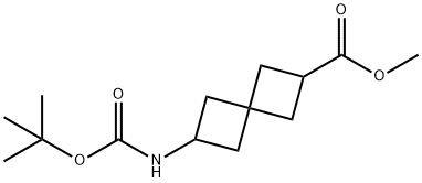 Methyl 6-((tert-butoxycarbonyl)aMino)spiro[3.3]heptane-2-carboxylate Structure