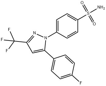 4-[5-(4-FLUOROPHENYL)-3-(TRIFLUOROMETHYL)PYRAZOL-1-YL]BENZENE-1-SULFONAMIDE Struktur