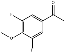1-(3,5-ジフルオロ-4-メトキシフェニル)エタノン 化学構造式