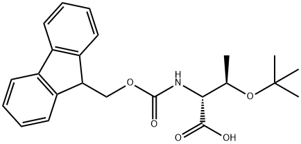 O-(叔丁基)-N-[9H-芴-9-甲氧羰基]-D-别苏氨酸, 170643-02-4, 结构式