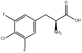 4-Chloro-3,5-difluoro-DL-phenylalanine Struktur