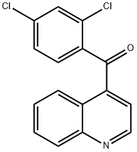 4-(2,4-Dichlorobenzoyl)quinoline Structure