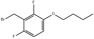 3-Butoxy-2,6-difluorobenzyl bromide Struktur