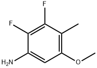 2,3-Difluoro-5-methoxy-4-methylaniline Struktur