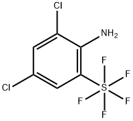 2,4-Dichloro-6-(pentafluorosulfur)aniline Struktur