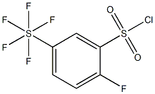 2-Fluoro-5-(pentafluorosulfur)-benzenesulfonyl chloride Struktur