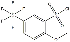 2-Methoxy-5-(pentafluorosulfur)benzenesulfonylchloride Struktur