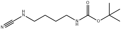 Carbamic acid, [4-(cyanoamino)butyl]-, 1,1-dimethylethyl ester (9CI) Struktur