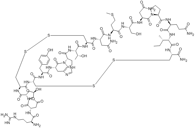 ARG-ASP-HYP-CYS-CYS-TYR-HIS-PRO-THR-CYS-ASN-MET-SER-ASN-PRO-GLN-ILE-CYS, 170663-33-9, 结构式