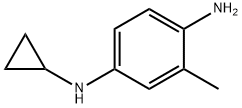 1,4-Benzenediamine,  N4-cyclopropyl-2-methyl- Structure