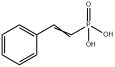 膦酸-Β-苯乙烯基酯 结构式