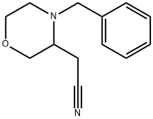 4-苄基-3-氰基甲基吗啉, 170701-93-6, 结构式