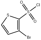 3-ブロモチオフェン-2-スルホニルクロリド 化学構造式