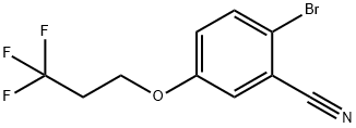 2-Bromo-5-(3,3,3-trifluoropropyloxyl)benzonitrile Structure