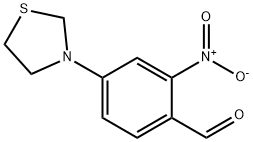 2-Nitro-4-(thiazolidin-3-yl)benzaldehyde Structure