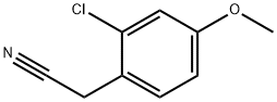 2-氯-4-甲氧基苯基乙腈,170737-93-6,结构式