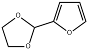 2-(1,3-ジオキソラン-2-イル)フラン 化学構造式