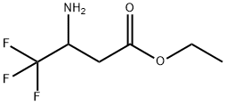 3-アミノ-4,4,4-トリフルオロブタン酸エチル 化学構造式