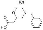 (4-苄基吗啉-2-基)乙酸盐酸盐, 170804-78-1, 结构式