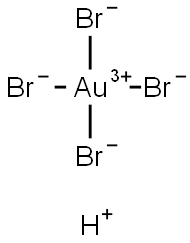 HYDROGEN TETRABROMOAURATE (III) HYDRATE (99.9%-AU) Structure