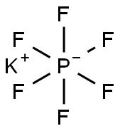 Potassium hexafluorophosphate Structure