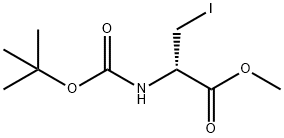 BOC-3-IODO-D-ALANINE METHYL ESTER Structure