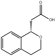 3,4-DIHYDRO-1H-2-BENZOPYRAN-1S-ACETIC ACID Struktur