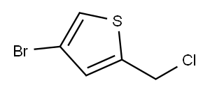 4-ブロモ-2-(クロロメチル)チオフェン 化学構造式