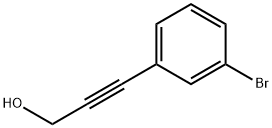 3-(3-ブロモフェニル)プロプ-2-イン-1-オール 化学構造式