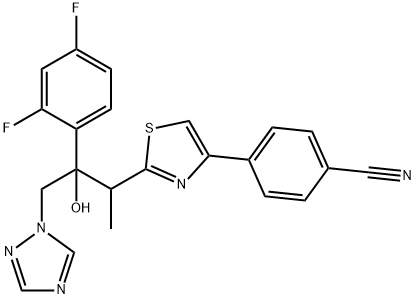 Ravuconazole 化学構造式