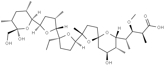 莫能菌素,17090-79-8,结构式