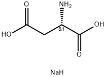L-アスパラギン酸/ナトリウム,(1:x) 化学構造式