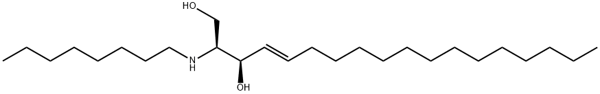 2-OCTYLAMINO-4-OCTADECEN-1,3-DIOL Struktur