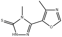 4-methyl-5-(4-methyl-1,3-oxazol-5-yl)-2,4-dihydro-3H-1,2,4-triazole-3-thione Structure