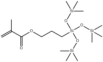 3-(METHACRYLOYLOXY)PROPYLTRIS(TRIMETHYLSILOXY)SILANE Structure