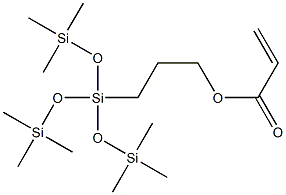 (3-丙烯酰氧丙基)三(三甲基硅氧基)硅烷,17096-12-7,结构式