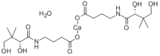 CALCIUM D-(+)-4-(2,4-DIHYDROXY-3,3-DIMETHYLBUTYLAMIDO)BUTYRATE HEMIHYDRATE Struktur