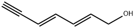 (2E,4E)-2,4-ヘプタジエン-6-イン-1-オール 化学構造式