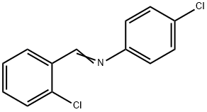 p-Chloro-N-(o-chlorobenzylidene)aniline Structure