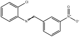 o-Chloro-N-(m-nitrobenzylidene)aniline Struktur