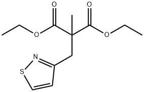 Malonic acid, (3-isothiazolylmethyl)methyl-, diethyl ester Struktur