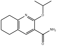 3-Quinolinecarboxamide, 5,6,7,8-tetrahydro-2-(1-methylethoxy)- Structure