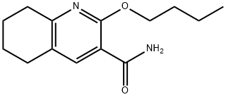 3-Quinolinecarboxamide, 5,6,7,8-tetrahydro-2-butoxy- Structure