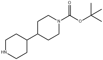 [4,4'-ビピペリジン]-1-カルボン酸TERT-ブチル 化学構造式