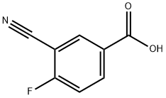 3-Cyano-4-fluorobenzoic acid Struktur